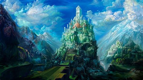 HD wallpaper: fantasy city, concept art, ancient babylon, fantasy art ...