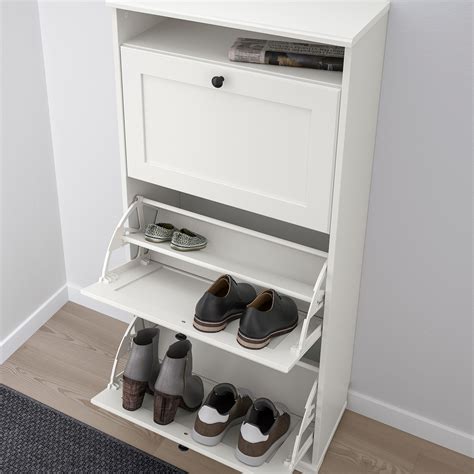 BRUSALI Armoire à chaussures 3 casiers - blanc - IKEA