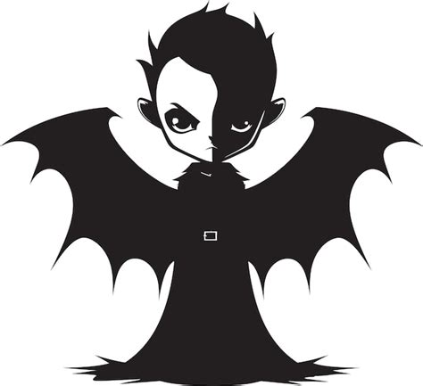 Charmingly Spooky Cute Dracula Logo Design Vector Vampire Adorable ...