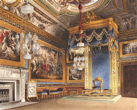 The King's Audience Chamber, Windsor Castle, 1819 by C. Wild - art ...