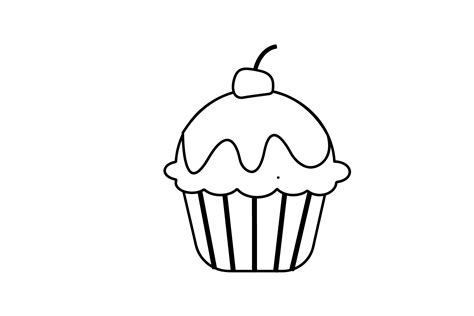 Birthday Cake outline Icons-04 By Printables Plazza | TheHungryJPEG