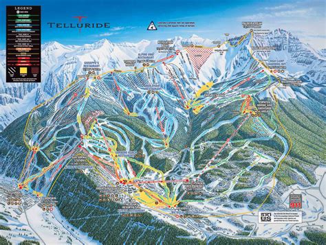 Telluride Ski Resort Trail Map | SkiCentral.com