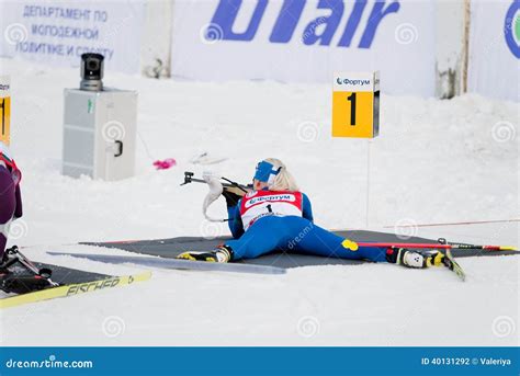 Kaisa MAKARAINEN (FIN) On A Firing Line At Biathlon Women's 13.5 ...