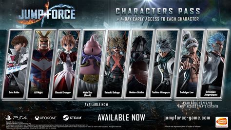 Jump Force New Characters Season 2 - Jump force has a huge character ...