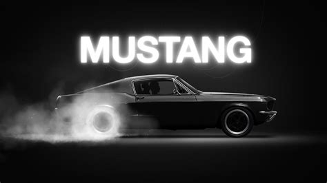 Ford Mustang Black Wallpaper