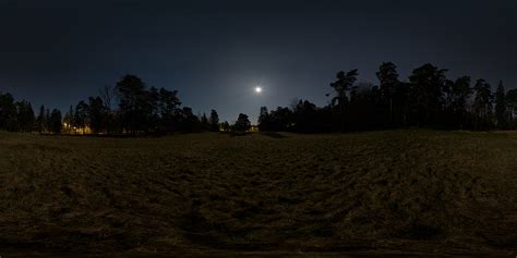 HDRI – Full Moon Field (Spring; Midnight) 1-16K