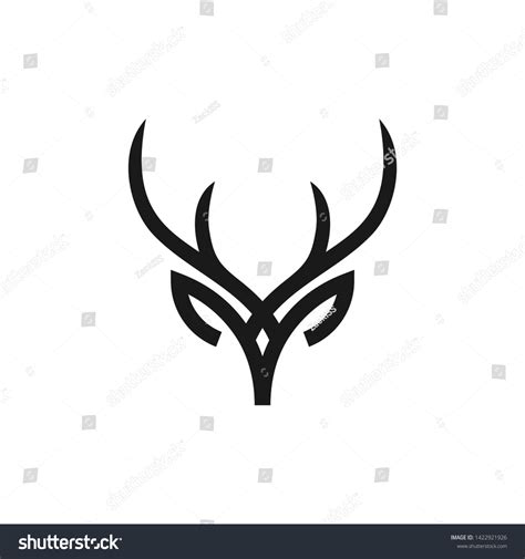 Minimalist Luxurious Head Deer Logo Design Stock Vector (Royalty Free ...