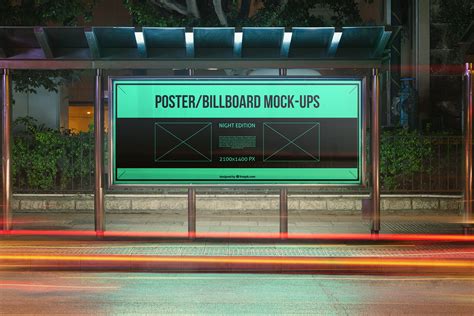 10 Free Outdoor Advertising Billboard & Bus Stop PSD Mockups - Good Mockups