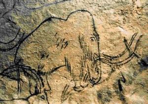 Mammoth cave painting from Roufignac, France - History of the Ancient World