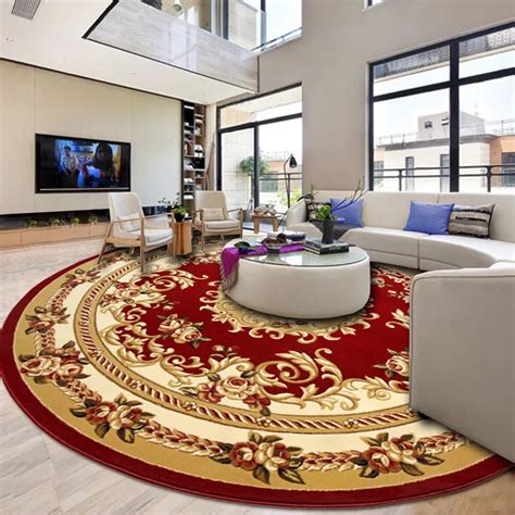 Hand Carved Round Carpet Livingroom Home Carpet Bedroom 100% ...