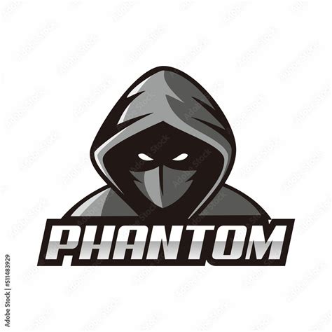 the hoodie phantom logo design Stock Vector | Adobe Stock