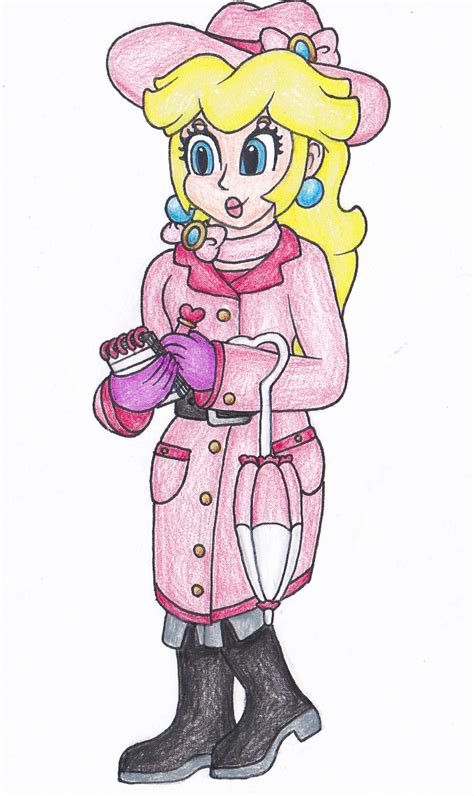 Detective Peach by BBQ-Turtle on DeviantArt