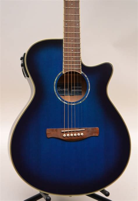 IBANEZ AEG10II-TBS Acoustic-Electric Guitar & Tuner Fishman Pickup BLUE ...