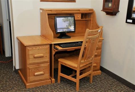 Desk & File Cabinet 040 - The Amish Connection | Solid Wood Furniture ...