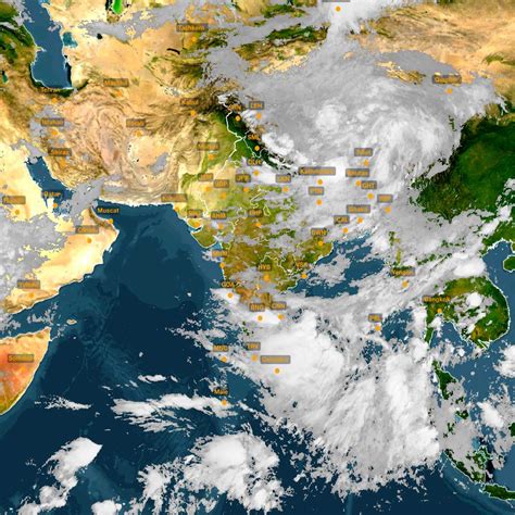 Satellite Weather Map Of India - United States Map