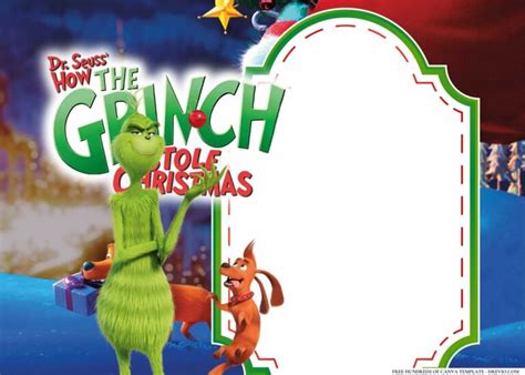 18+ The Grinch Birthday Invitation Templates - Drevio : Free And ...