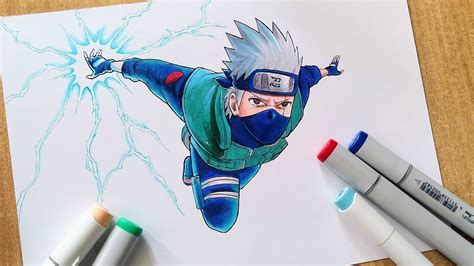 How to Draw Kakashi - Double Mangekyou Sharingan | Step By Step ...