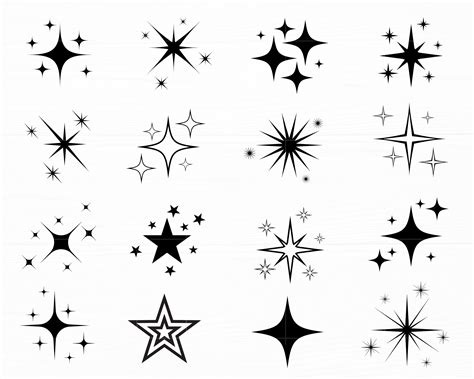 Buy Sparkle Stars Svg Bundle Star Cut File Stars Vector Sky Svg Online ...