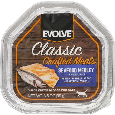 Save on EVOLVE Classic Crafted Meals Wet Adult Cat Food Seafood Medley ...