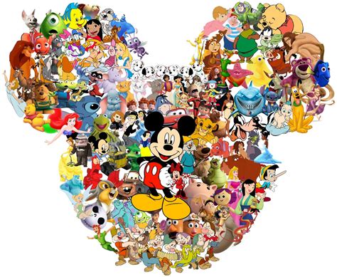 Buy Disney Character Collage - for Light-Colored Materials - Iron On ...