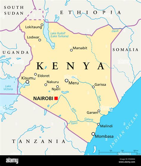 Kenya Map For Powerpoint Major Cities And Capital Clip Art Maps ...