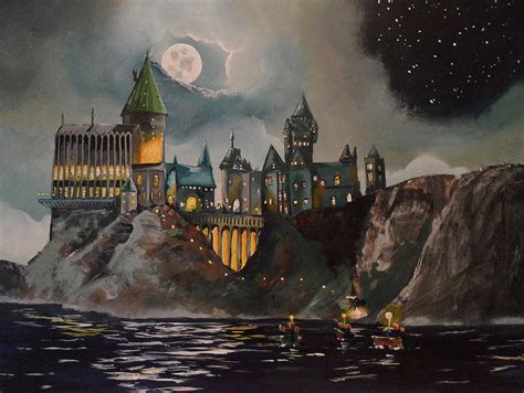 Hogwart's Castle Painting by Tim Loughner