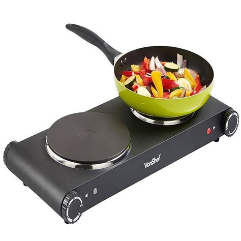 VonShef Double Hot Plate | Portable Electric Hob with Temperature ...