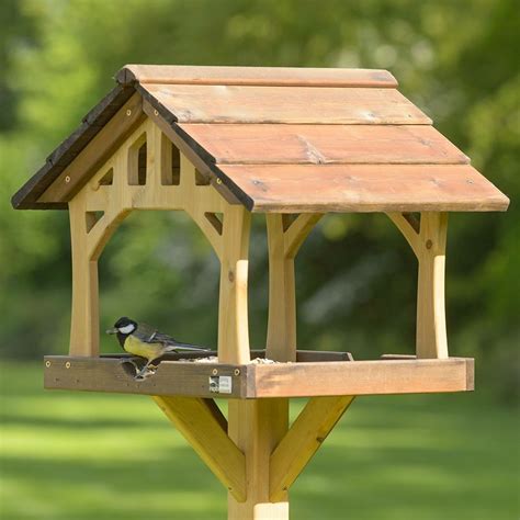 Country Barn Bird Feeding Table | Rustic bird feeders, Bird feeding ...