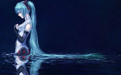 Hintergrundbilder : Anime Mädchen, blau, Vocaloid, Hatsune Miku ...