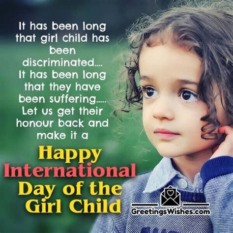 International Day of the Girl Child Wishes Messages (11 October ...