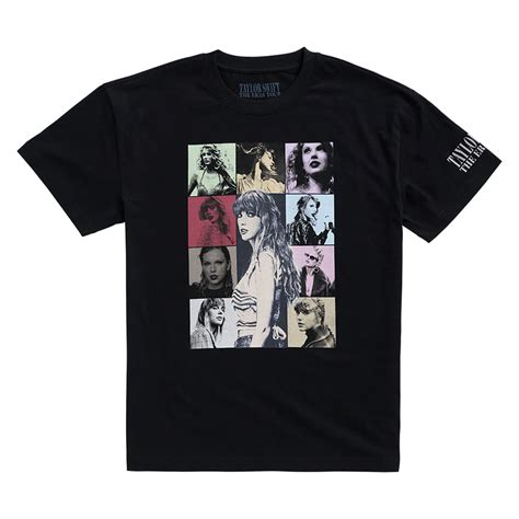 Taylor Swift The Eras Tour Black T-Shirt in 2023 | Taylor swift shirts ...