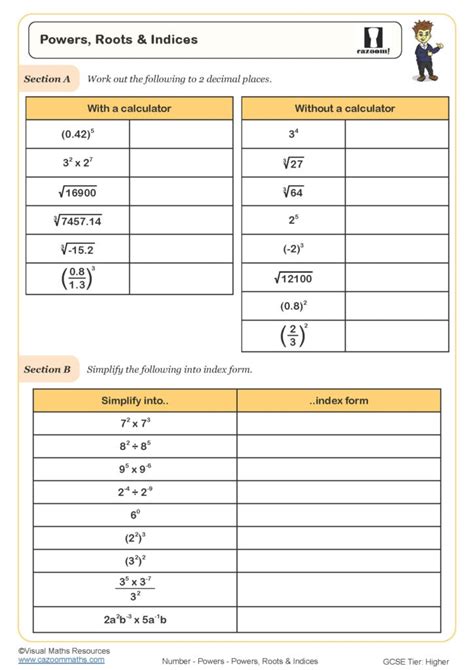 Indices Worksheets Year 8 at Matthew Mendoza blog