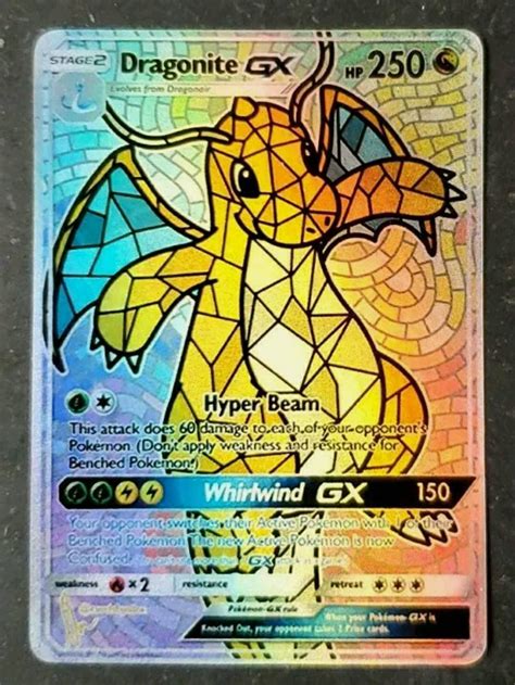 Games & Puzzles Card Games POKEMON Card Custom Dracolosse GX Dragonite ...