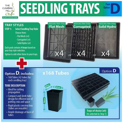 Seedling Trays & Tubes - The Climbing Fig