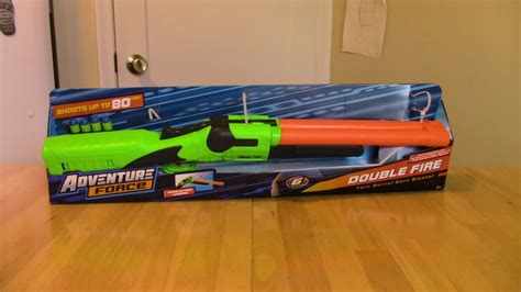 Adventure Force Double Fire Dart Shotgun Unboxing & Review - YouTube