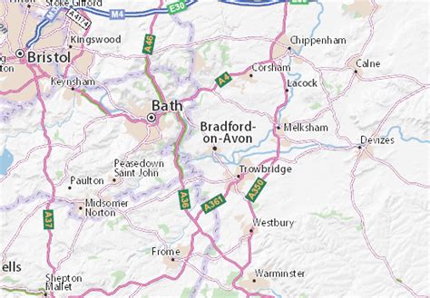 MICHELIN Bradford-on-Avon map - ViaMichelin