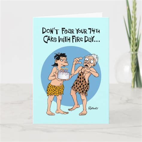 Funny 74th Birthday Card | Zazzle.com