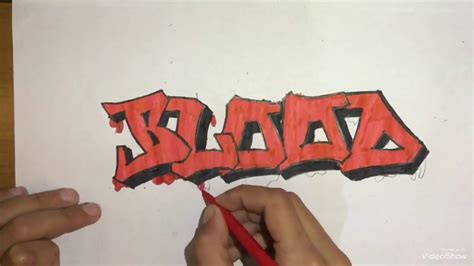 Graffiti “BLOOD” Yazısı Blood Teama Özel Yapılmıştır. - YouTube