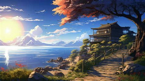 calming anime background high quality 30663694 Stock Photo at Vecteezy