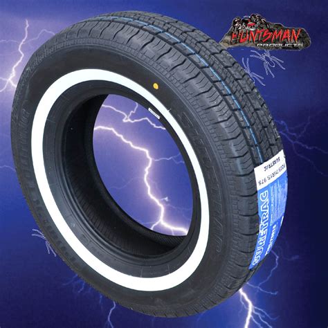 14" WHITEWALL 205 75 14 SURETRAC CRYSTAL TYRES. 32MM WHITE LINE ...