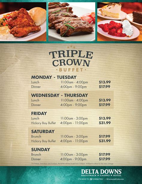 Triple Crown Buffet - Delta Downs Racetrack, Hotel & Casino