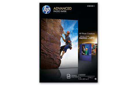 HP Advanced Glossy Photo Paper-25 sht/A4/210 x 297 mm — Network ...