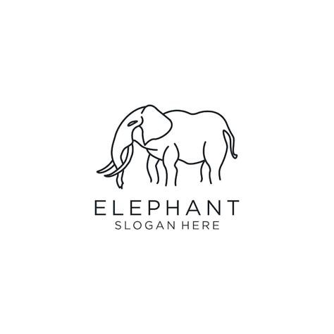 Premium Vector | Elephant logo icon design template flat vector