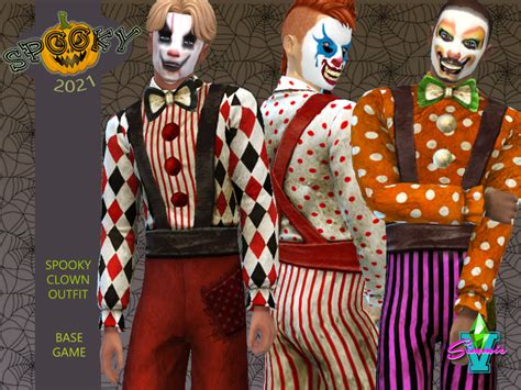 The Sims Resource - Spooky Clown Outfit