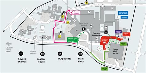 Gloucester Royal Hospital Map