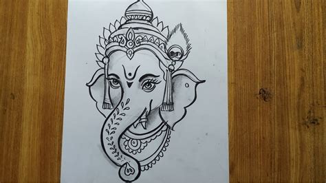 Lord Ganesha Drawings Simple