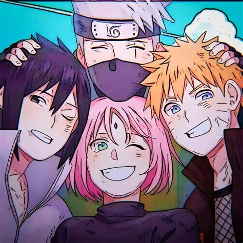 Powerful Team 7 in Naruto