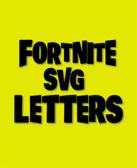 Fortnite Alphabet Font Letters Svg Dxf Cute Vector Files | Images and ...