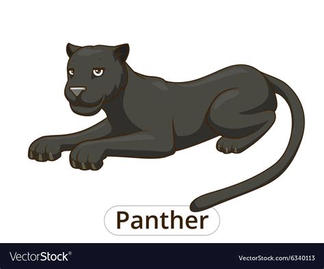 Panther cartoon Royalty Free Vector Image - VectorStock