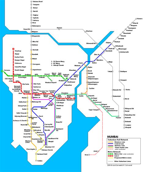 mumbai rail... | Train map, Mumbai metro, Metro map